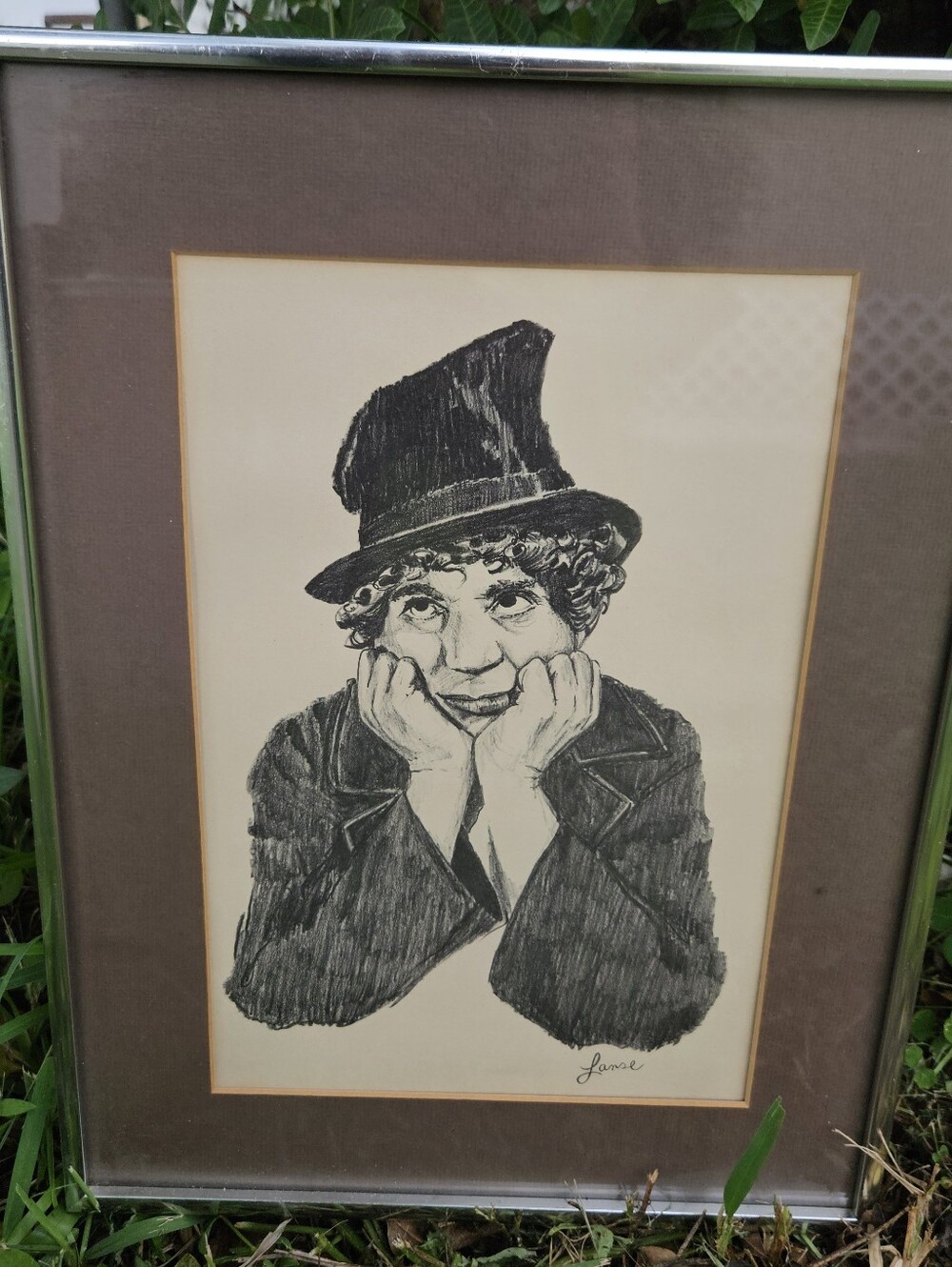 Vaudeville Art, LANSE LITHOGRAPH, Groucho Marx Vintage Art, Glen Fortune Banse